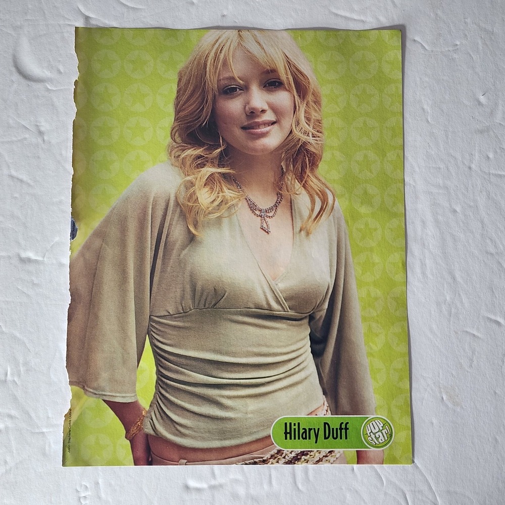Hilary Duff Bow Wow double-sided pinup vintage clipping 2005 8x10.5